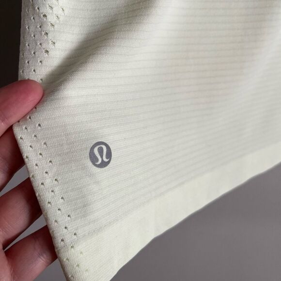 Lululemon Light Green Mesh Racerback Tank Top XS S Athletic Yoga Run - Picture 8 of 9